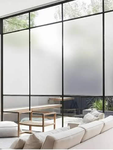 White Matte Privacy Films